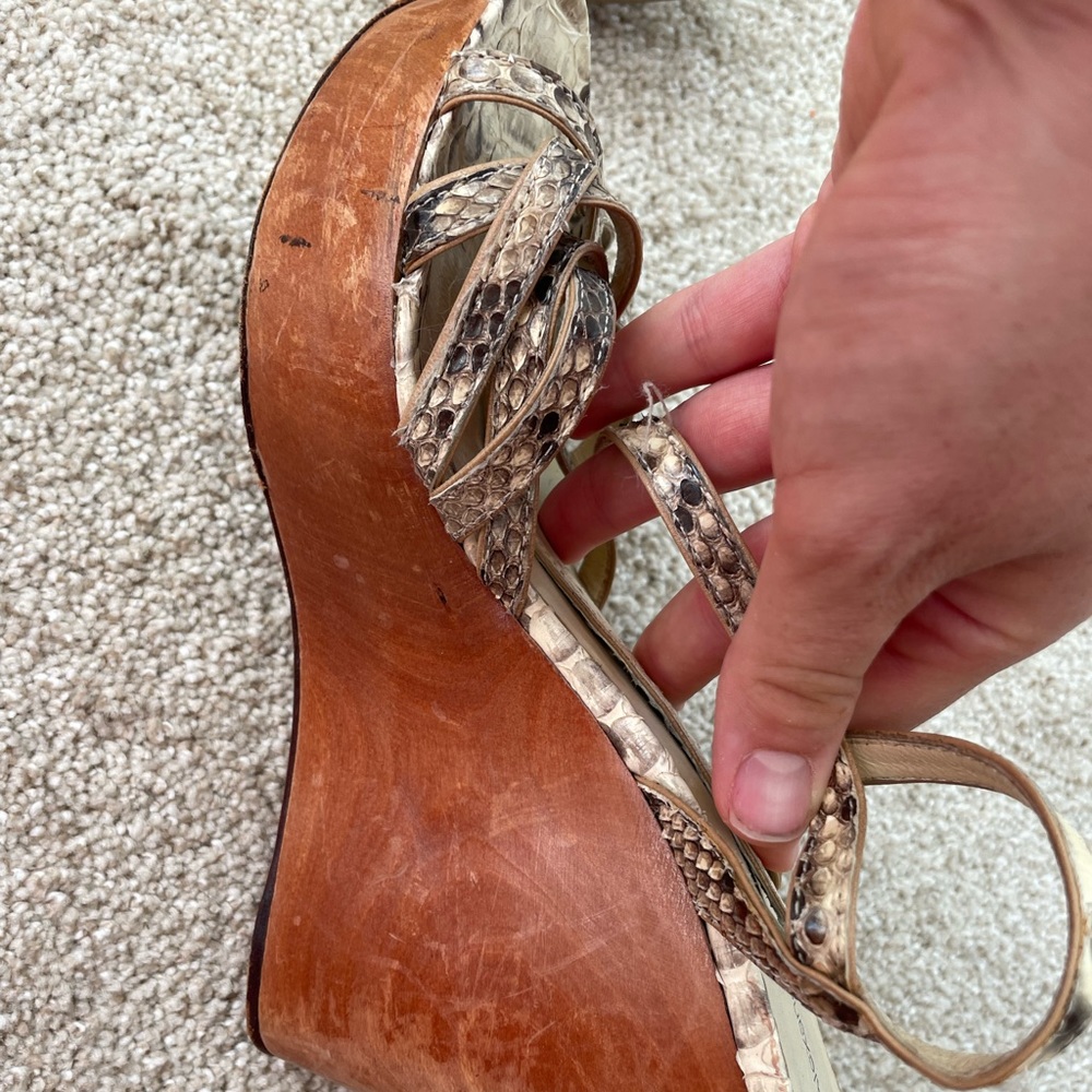 Alexandre Birman Python wedges - Picture 5 of 11